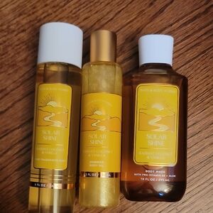 Bath & Body Works Solar Shine Coconut & Vanilla Trio